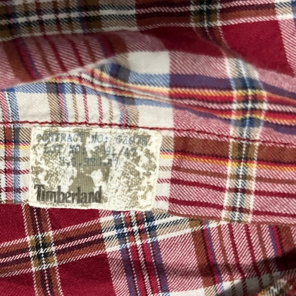 Mens 2xl Timberland Plaid long sleeve - Picture 6 of 6